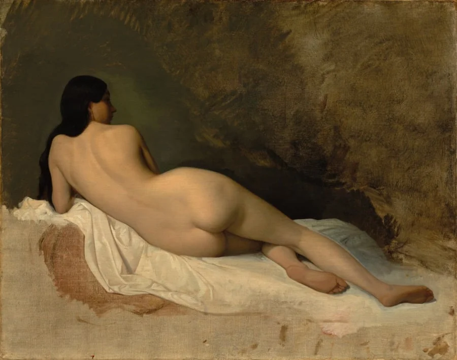 Study of a Reclining Nude, by Isidore Pils, unspecified, 1841