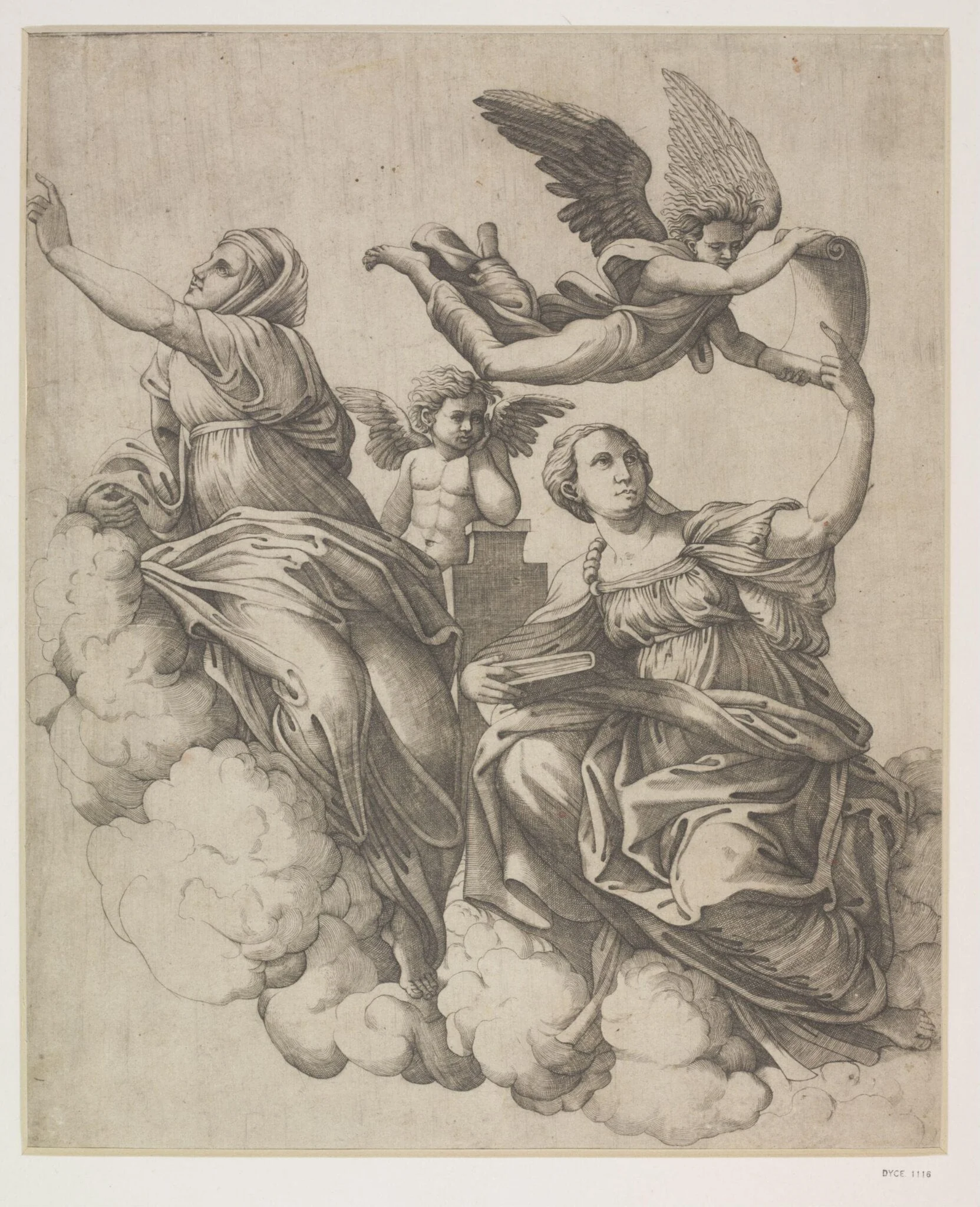 La Théologie et la Métaphysique, by Raphael, 1550