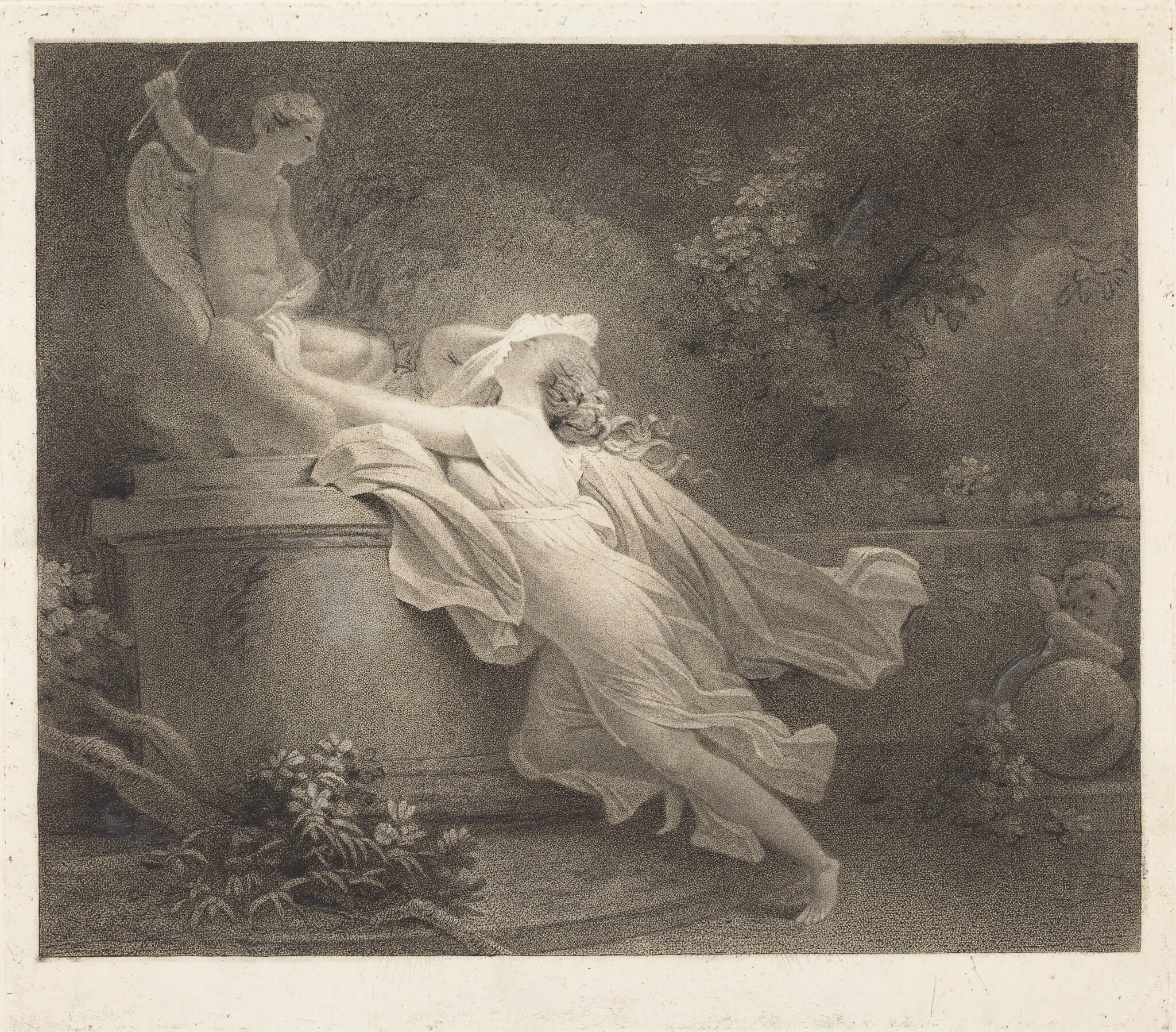 L'invocation a l'amour, by Carl Guttenberg, ink, 1766