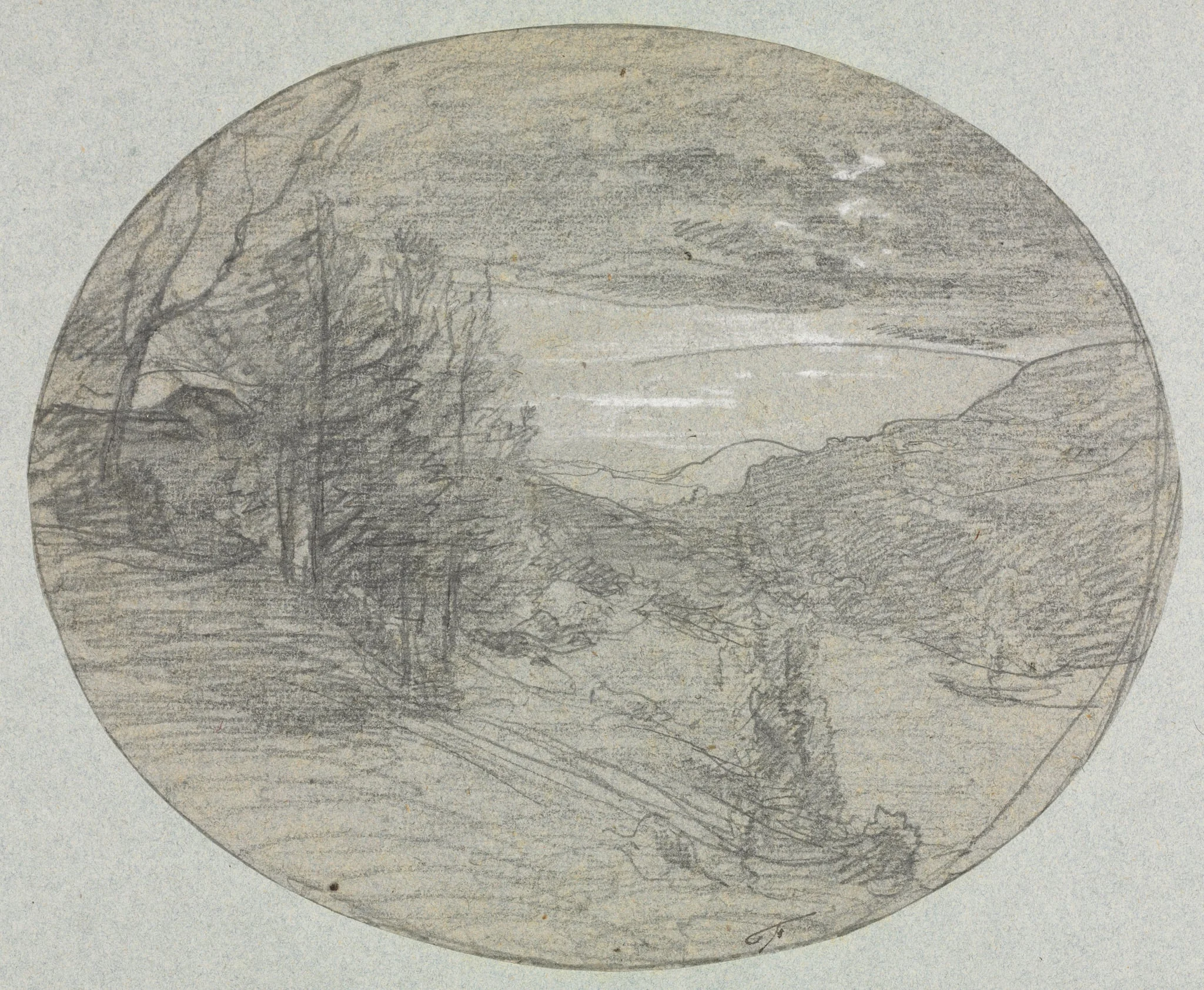 Landscape, by François-Auguste Ravier, 1804