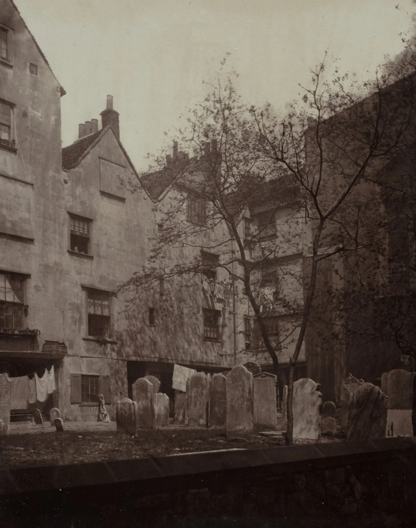 St. Bartholomews: The Churchyard Looking towards Cloth Fair, by Alfred H. Bool, 1877