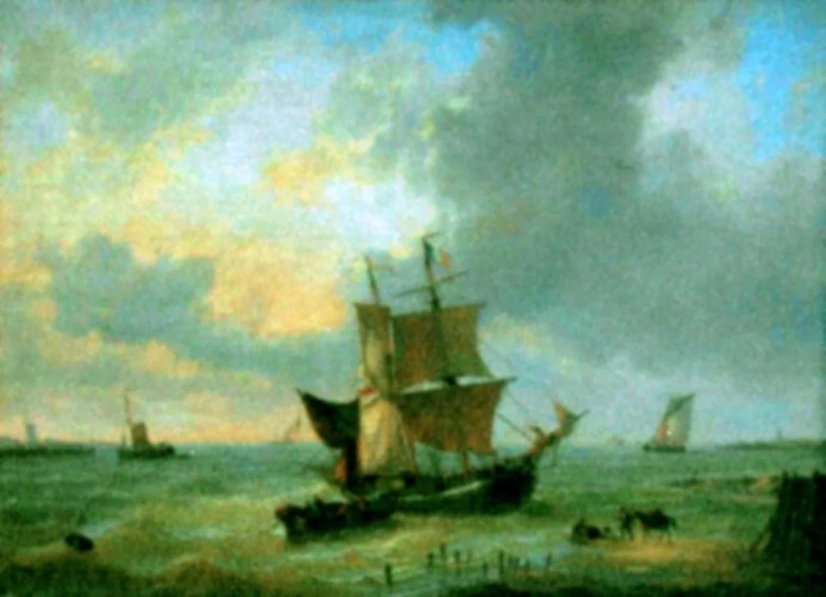 Marină, by Charles Loius Verboeckhoven, unspecified, 1850
