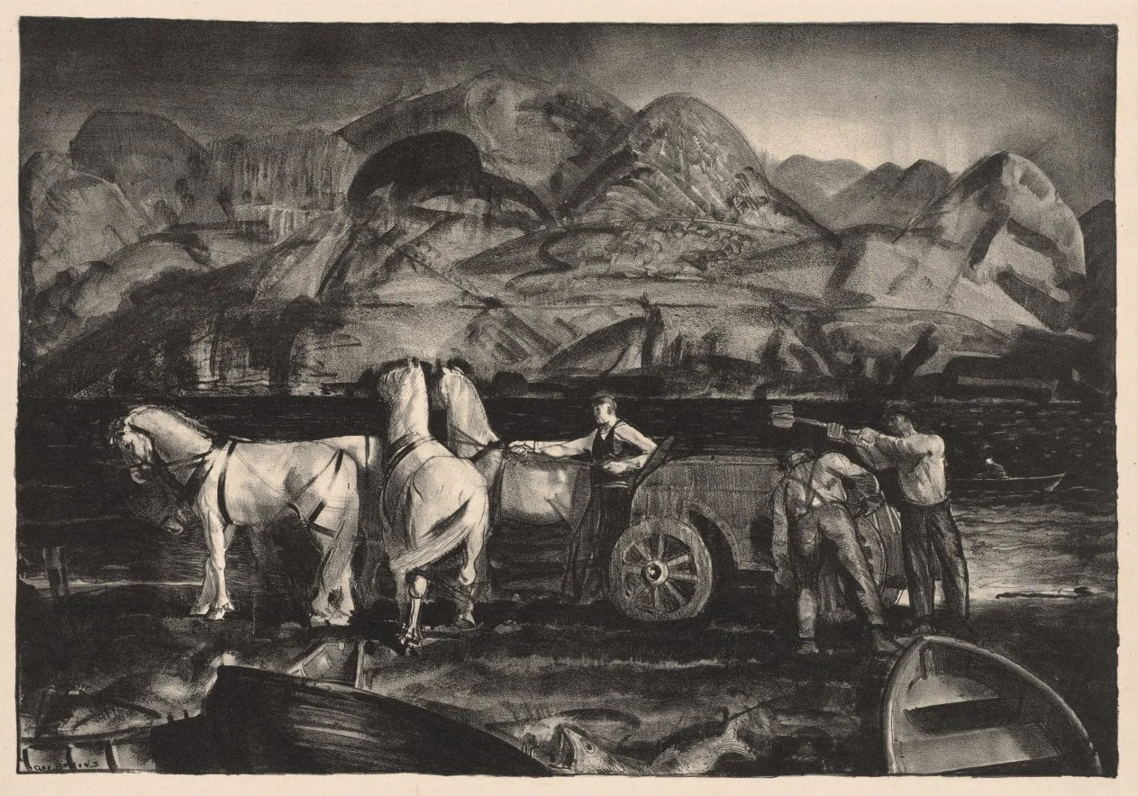 The Sand Team, by George Bellows, 1919