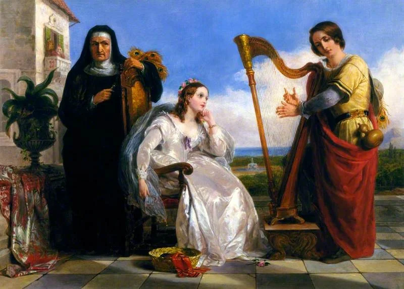 Suspicion, by Thomas Uwins, oil, 1848