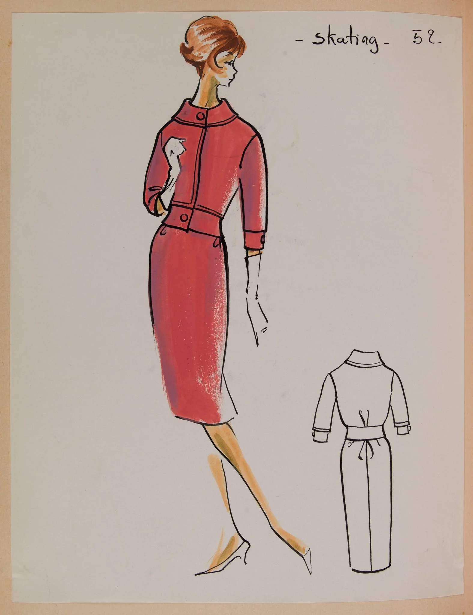 Skating, by Carven, 1958