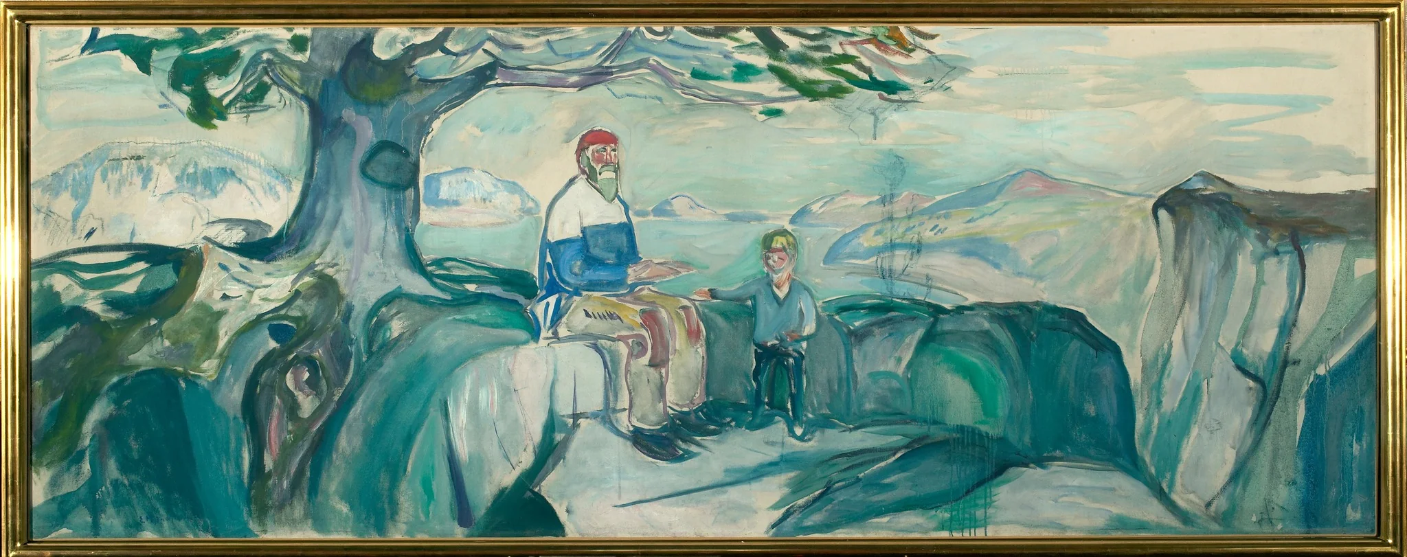 History, by Edvard Munch, oil, 1926
