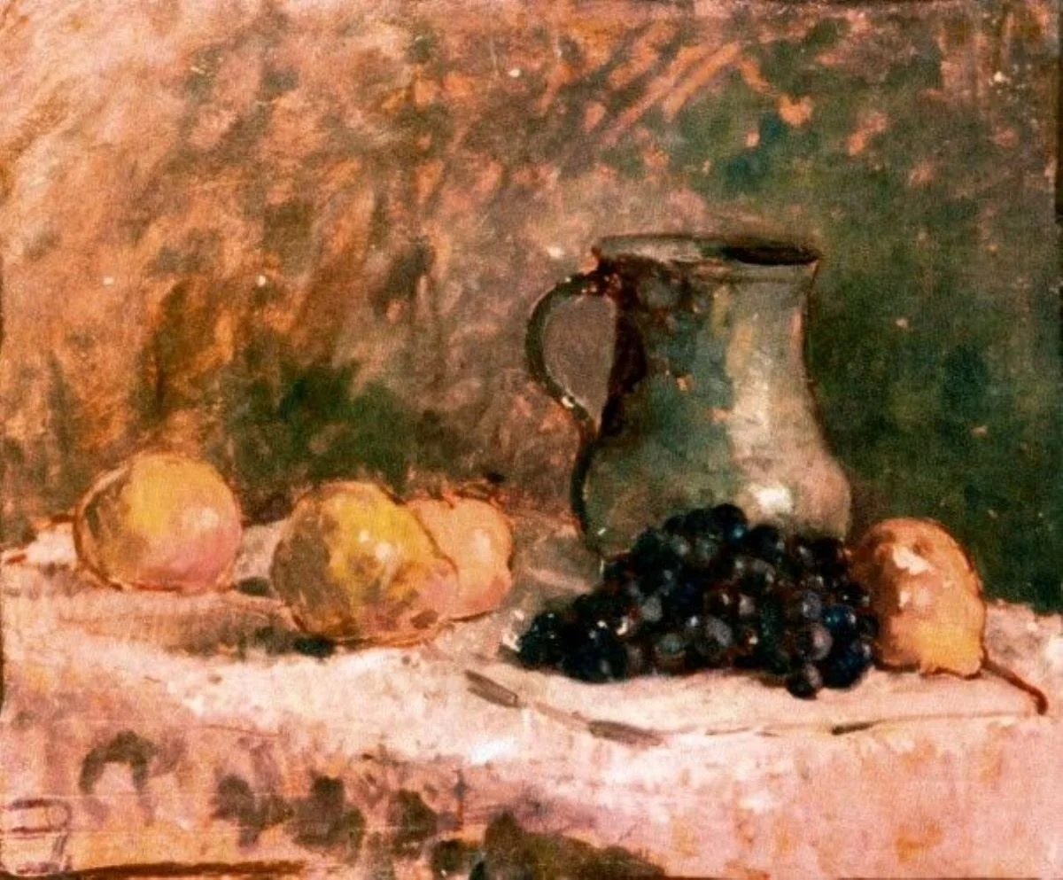 Natură statică cu fructe, by Dan Ialomițeanu, unspecified