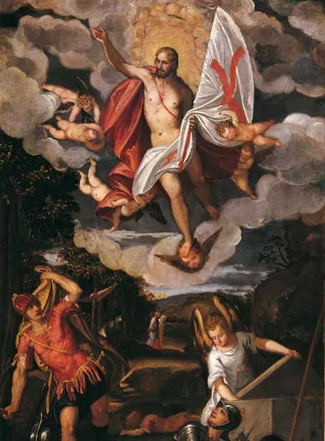 Resurrection of Christ, by Luigi Benfatto, unspecified, 1591