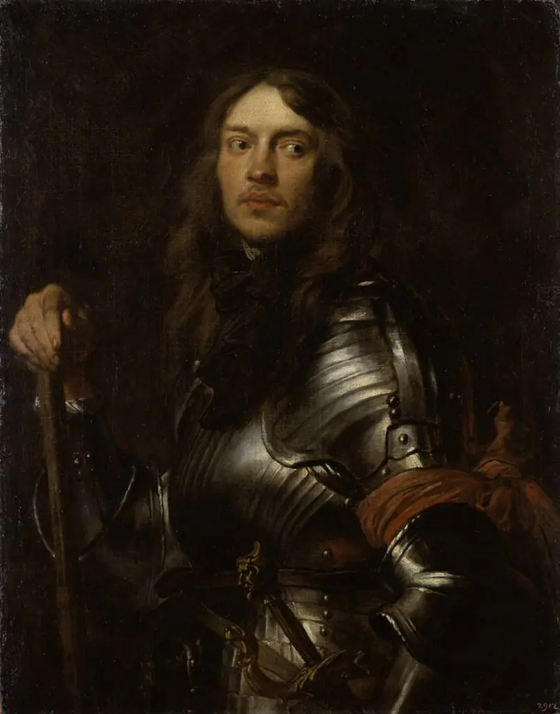 Portrait of a Man in Armour with a Red Scarf
