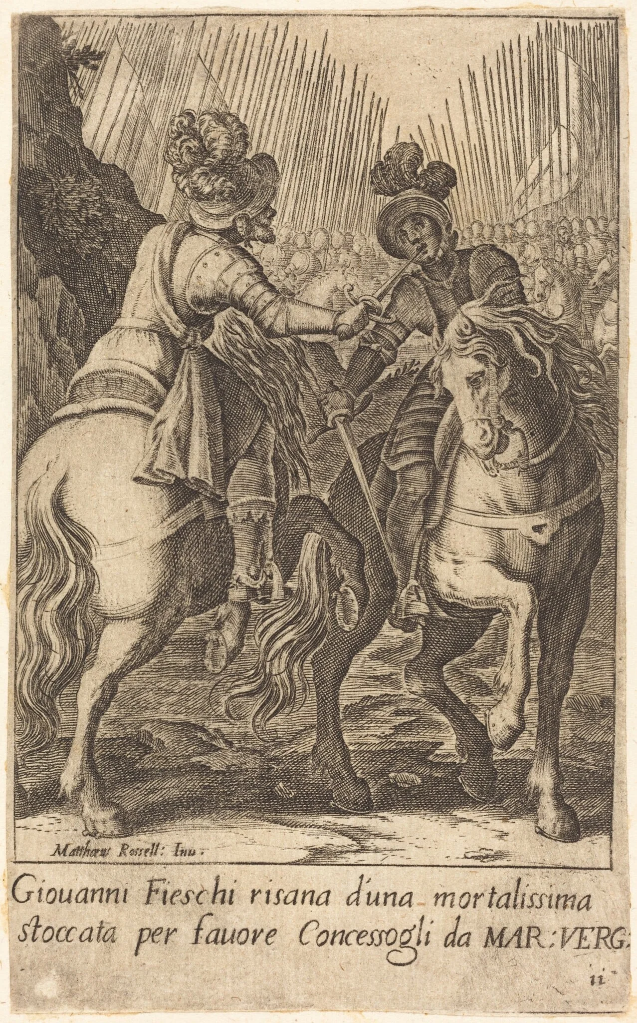 Giovanni Fieschi, by Jacques Callot, ink, 1619