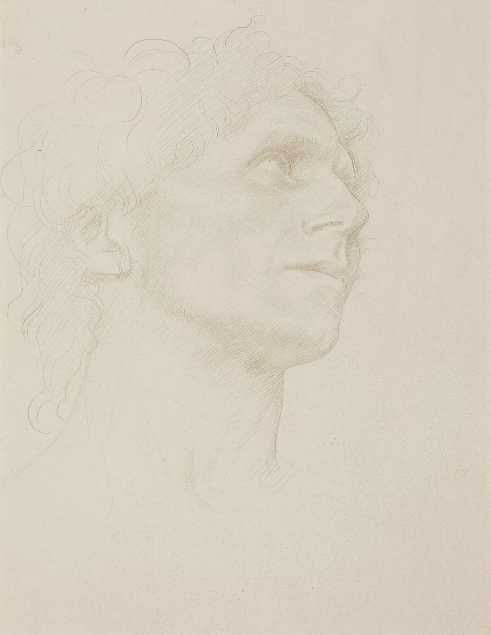 Study of Woman's Head, Turned Right
