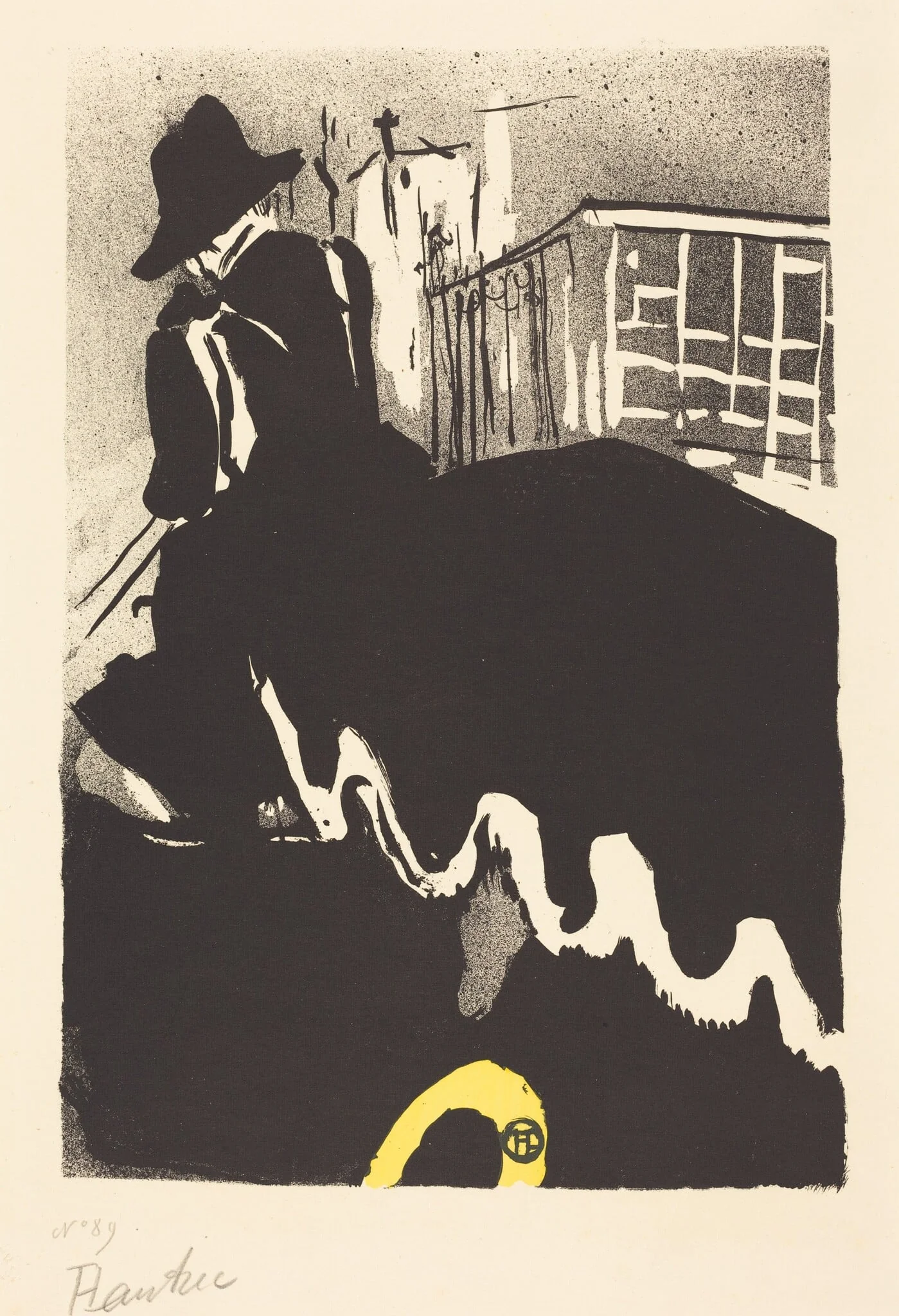 Last Ballad (Ultime ballade), by Henri de Toulouse-Lautrec, ink, 1893