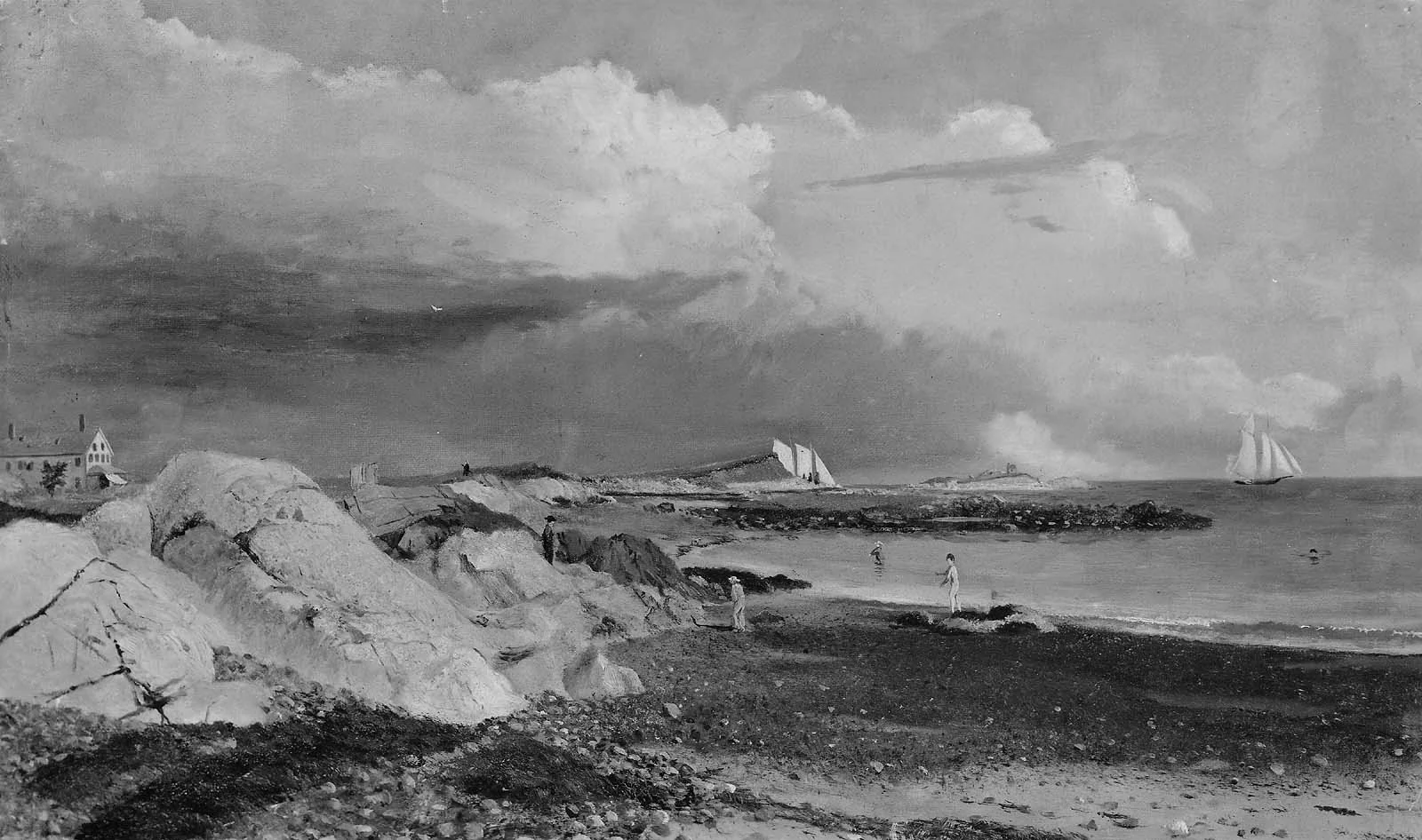 Shore of Marblehead Neck and Tinker's Island, by John Amory Codman, oil, 1865