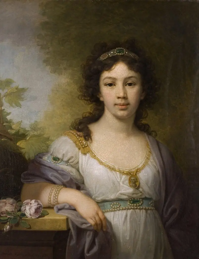 Porträt der Varvara Shidlovskaya
