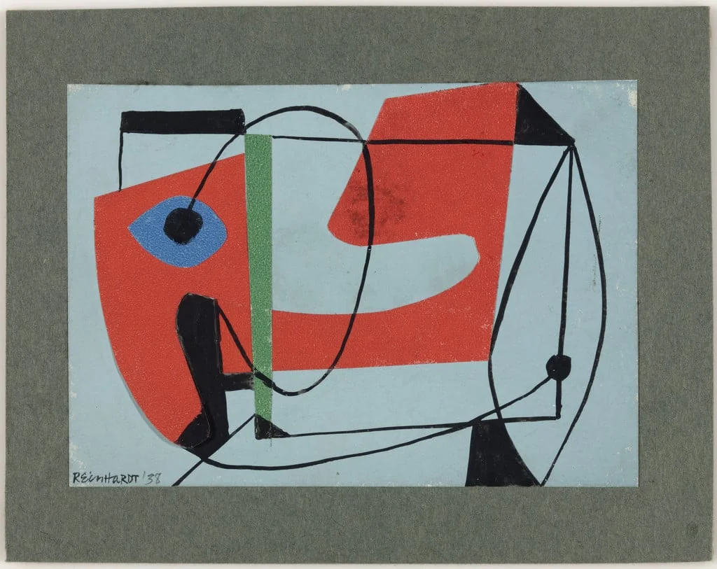 Untitled, by Ad Reinhardt, gouache, 1938