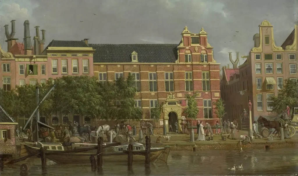 The Latin school on the Singel, Amsterdam