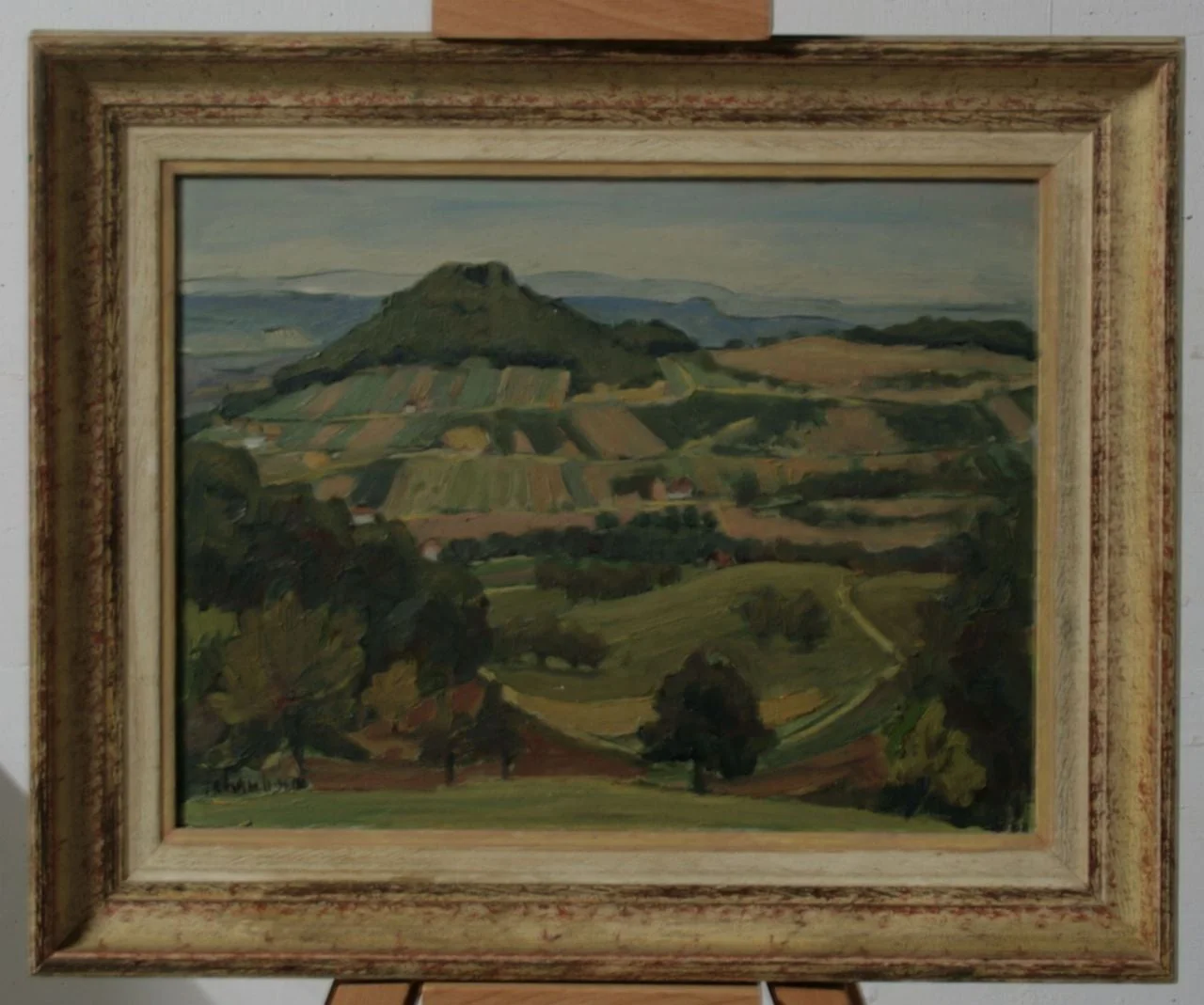 Ernst Schaub - Malerei, Wartenberg von Süden, by Ernst Schaub, unspecified, 1947