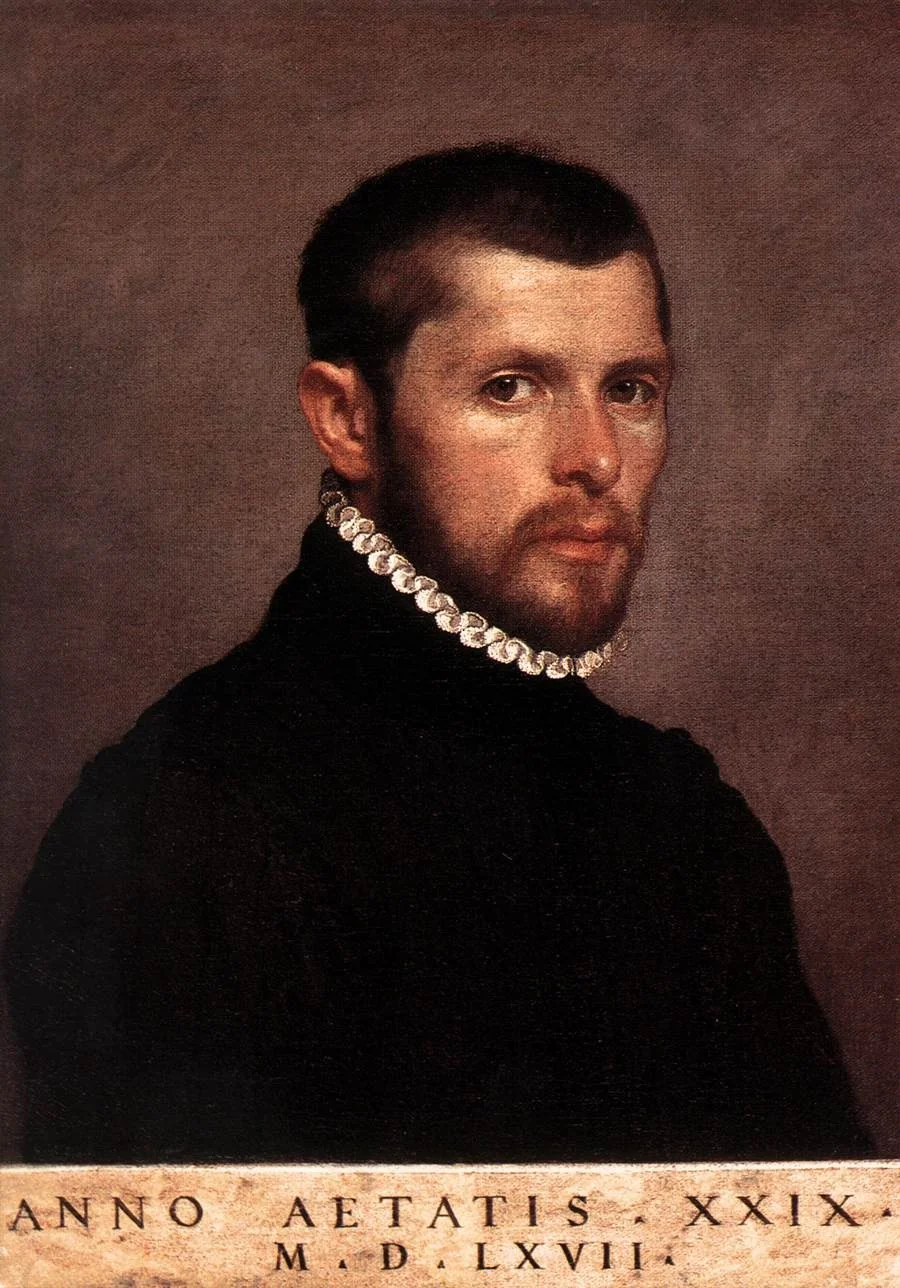 Portrait of a Man, by Giovanni Battista Moroni, oil, 1567