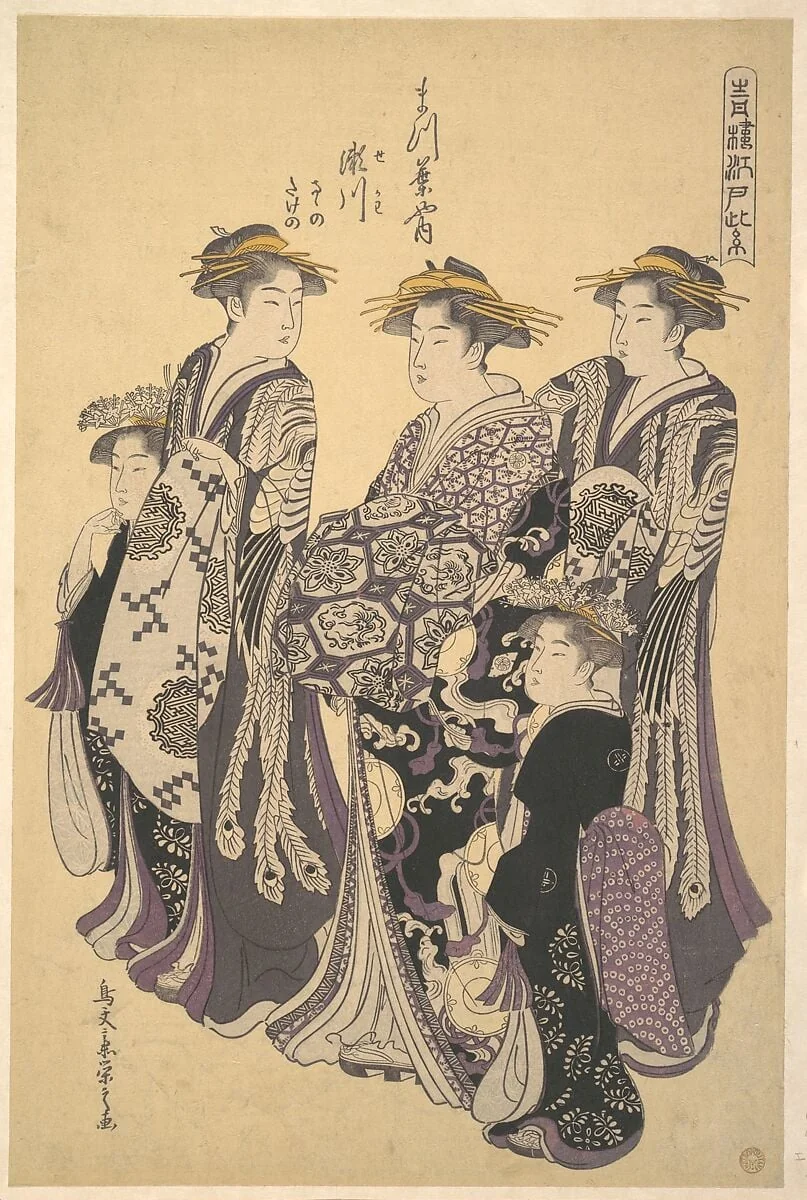 Untitled, by Chôbunsai Eishi, ink, 1788