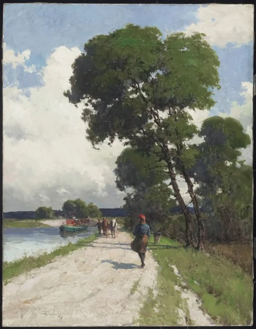 A Breezy Day, by Farquhar McGillivray Knowles, oil, 1903