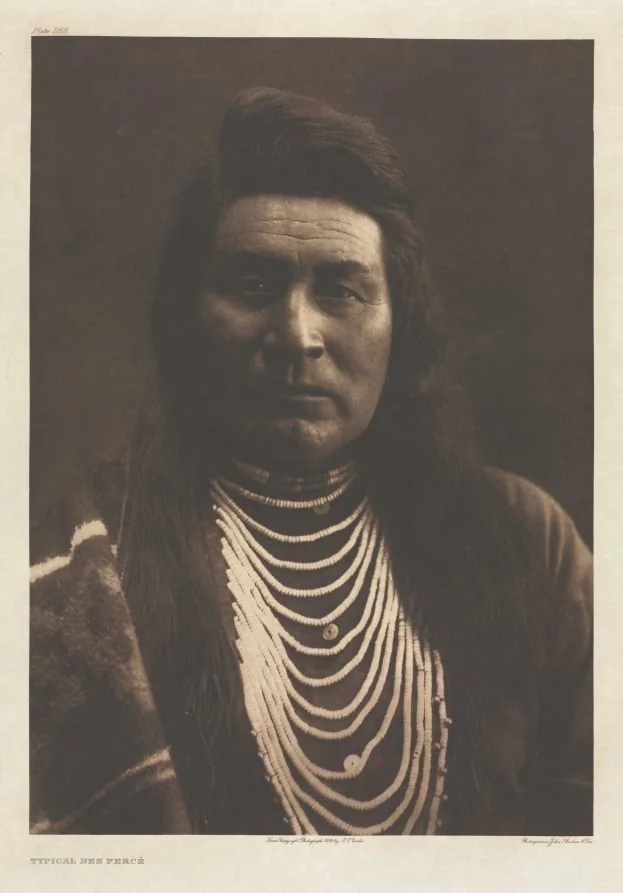 Portfolio VIII, Plate 258: Typical Nez Percé, by Edward S. Curtis, 1899