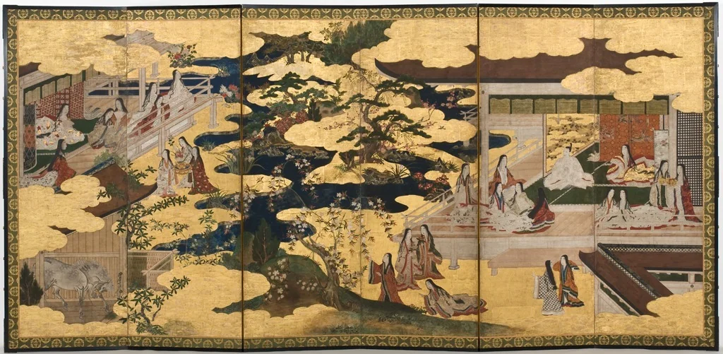 Scene from "The Tale of Genji": from the chapter "The Maiden"