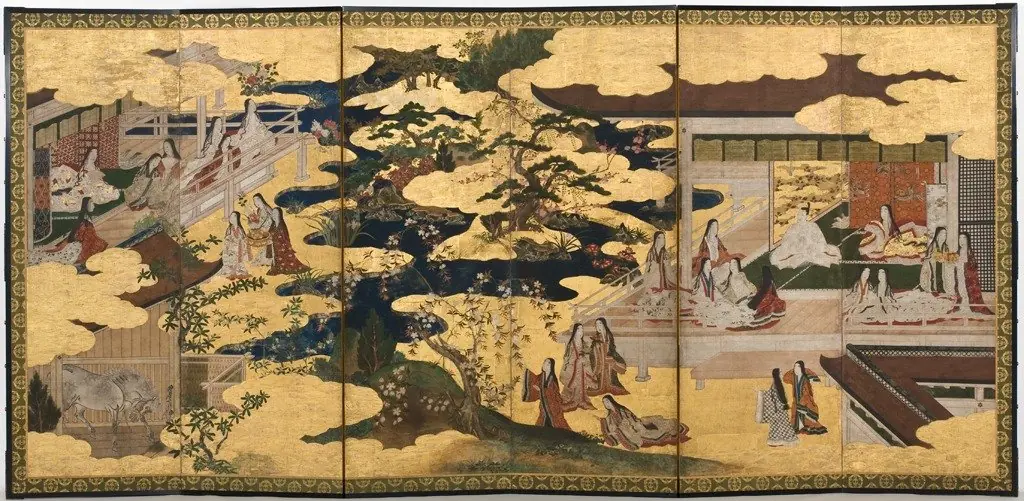 Scene from "The Tale of Genji": from the chapter "The Maiden"