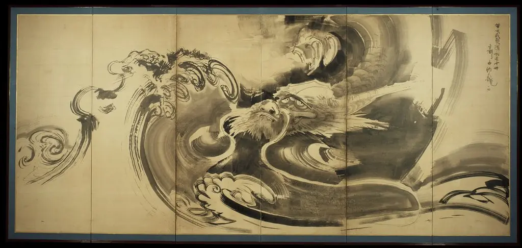 Dragon Amid Waves