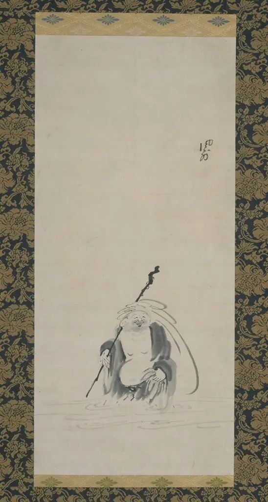 Hotei Crossing a Stream