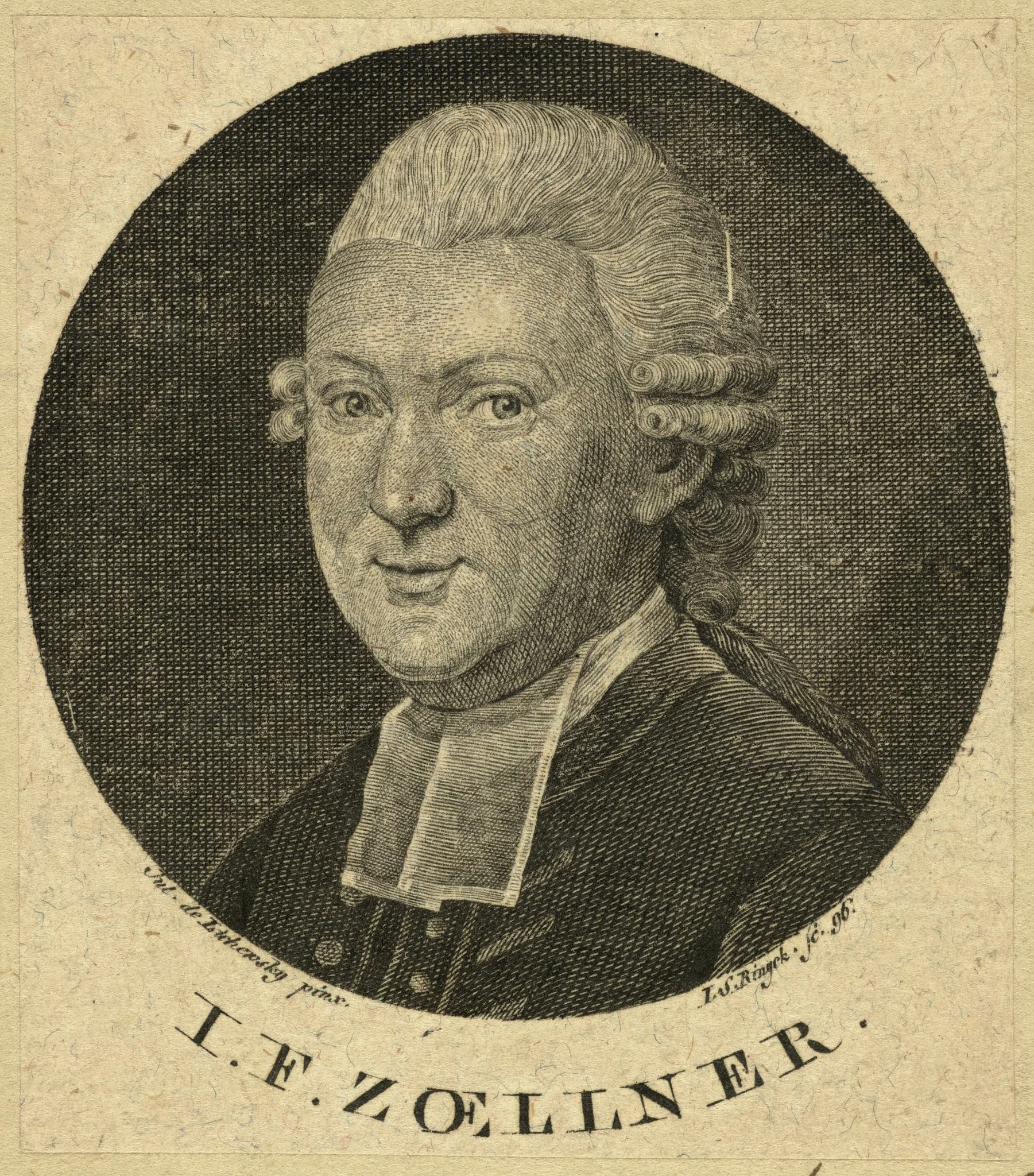 Lisiewska, Friederike Julie (Vorlage): Porträt Johann Friedrich Zöllner, by Unknown, 1796
