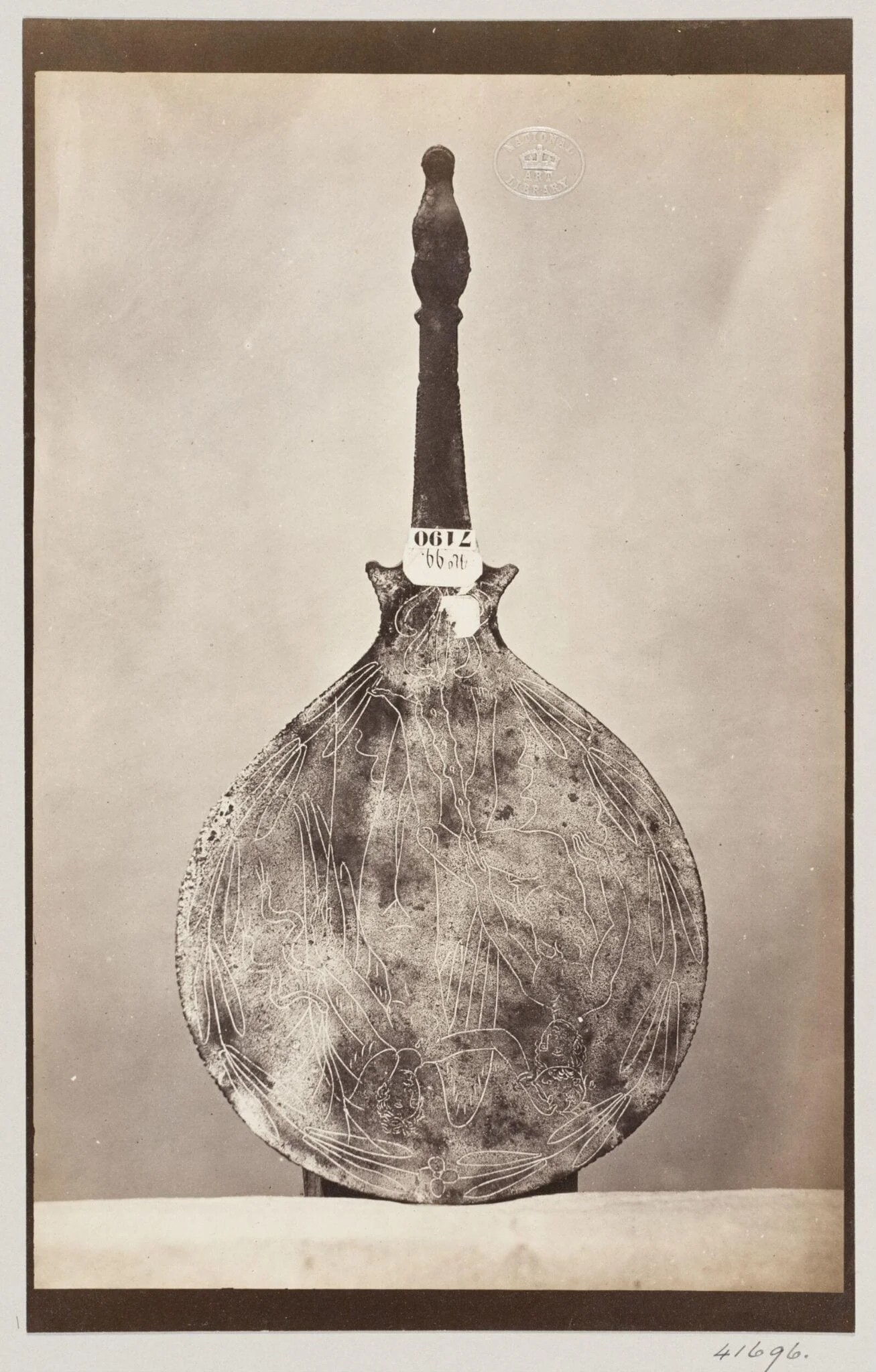 Bronze mirror, by Louise Laffon, photographic, 1864