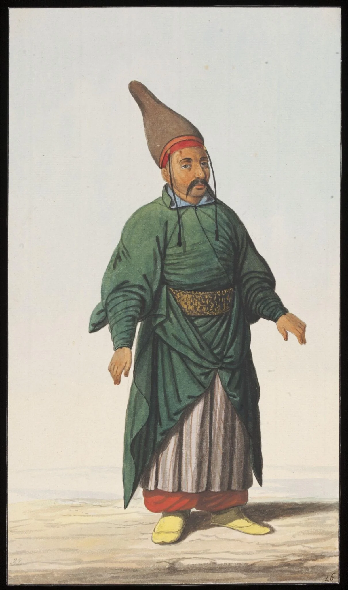 Sipahi  Içoglani, by Anonymous Greek artist, watercolor, 1809