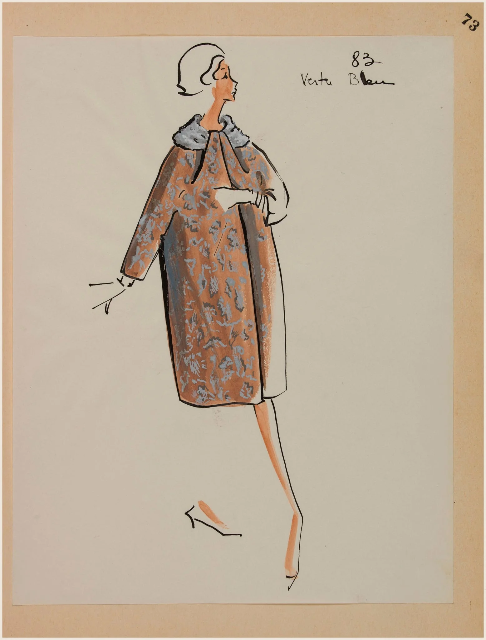 Vertu bleu, by Carven, 1958