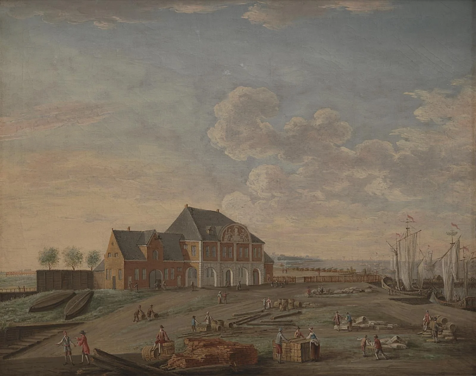 The Custom House of Copenhagen, by Unknown, 1754