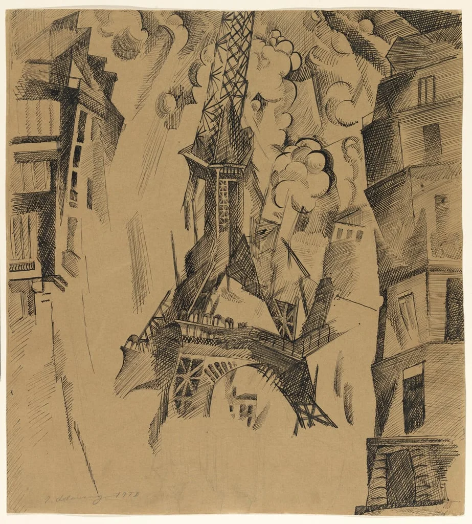 Untitled, by Robert Delaunay, graphite, 1911