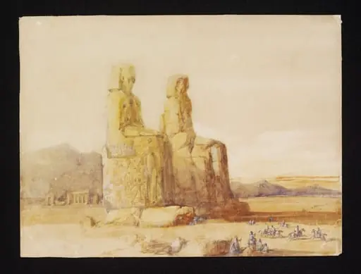 The Vocal Statue - Thebes, 1848