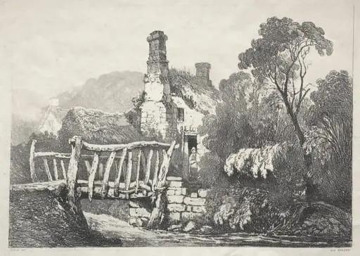 A Series of Ancient Buildings and Rural Cottages in the North of England:  Near Byland
