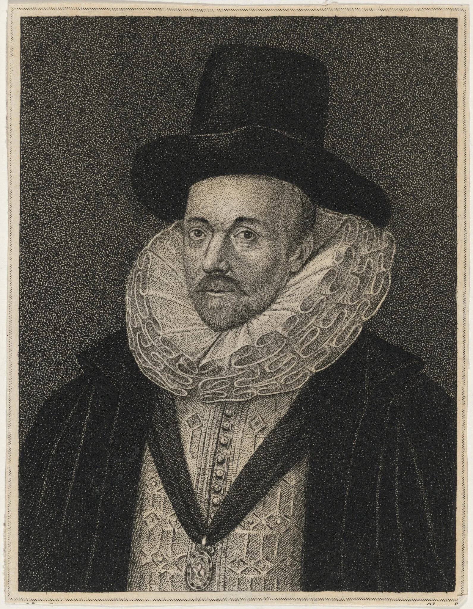 Henry Howard, Earl of Northampton, by R. Clamp, ink, 1796