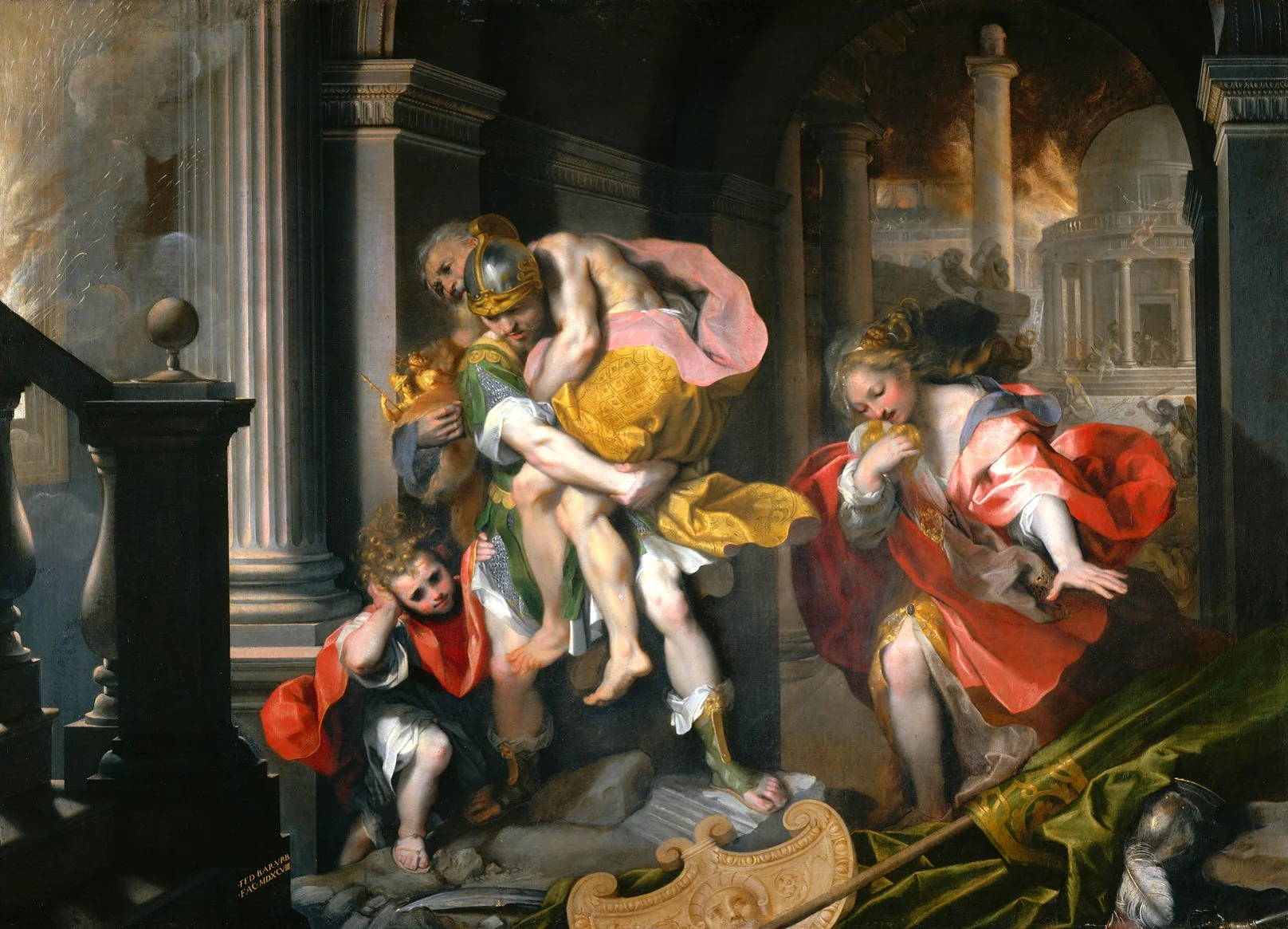 Escape of Aeneas from Troy