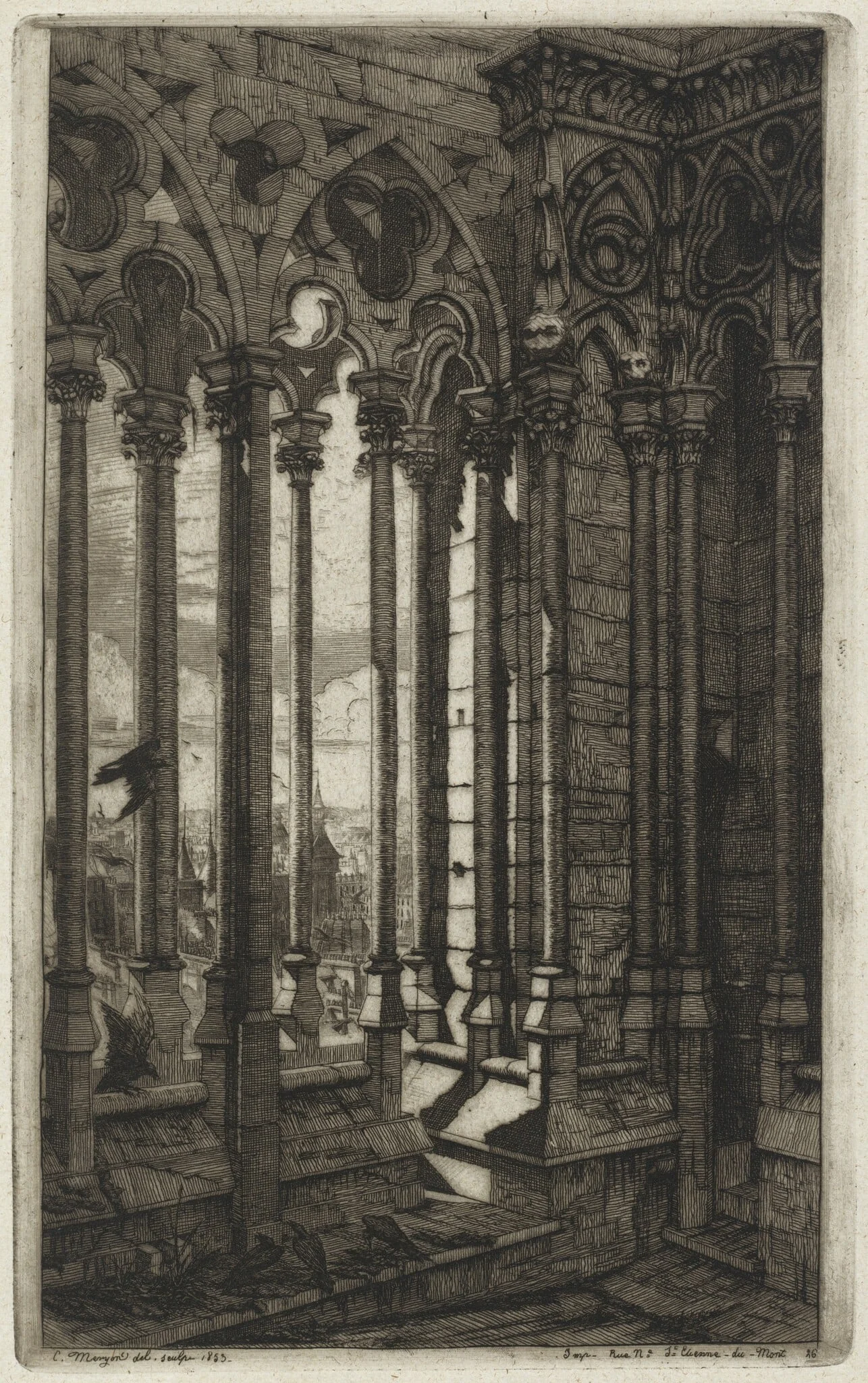 La galerie Notre-Dame, Paris (The Gallery of Notre Dame, Paris)