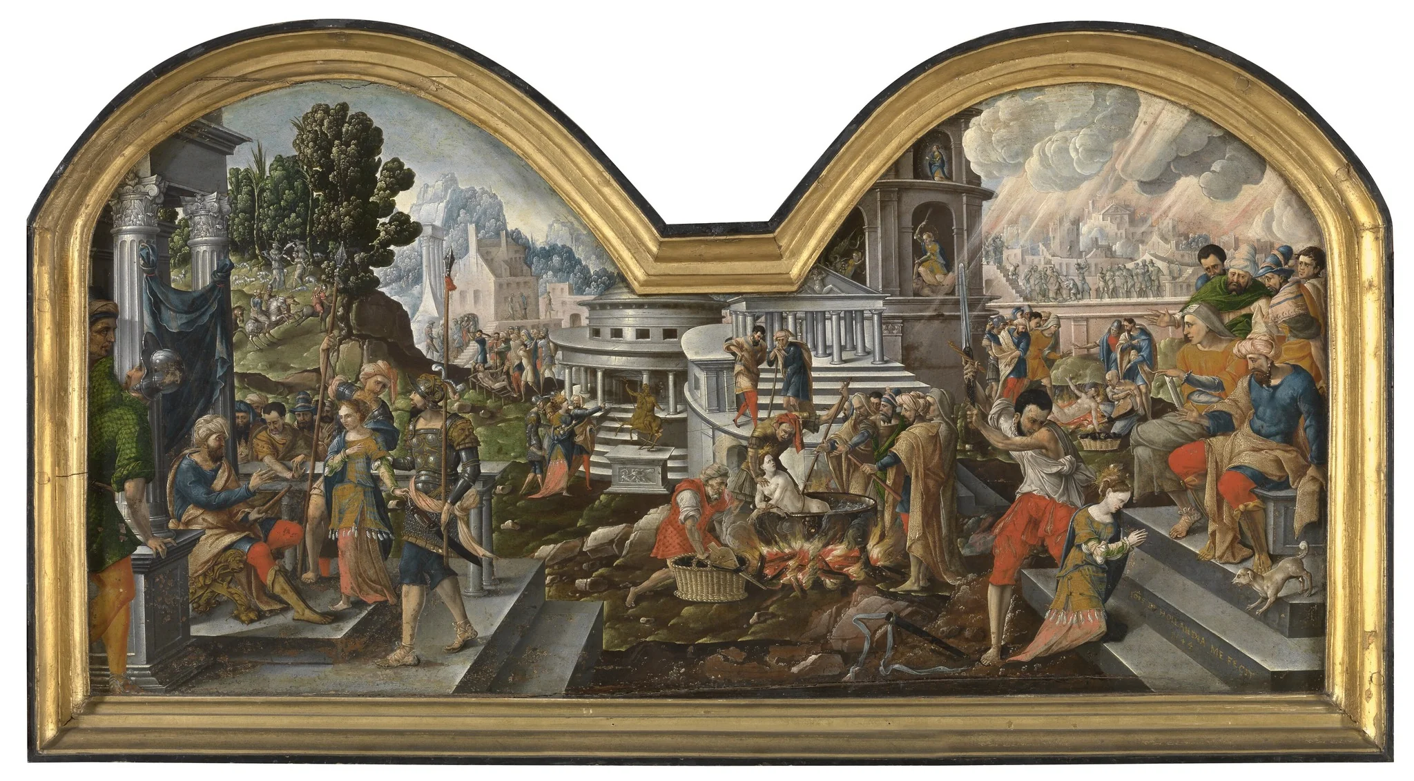 The Life of Saint Margaret of Antioch, by Unknown, oil, 1544