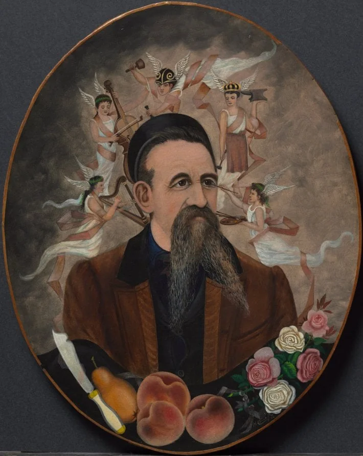 Self-Portrait with Five Muses, by Henry Church, unspecified, 1880