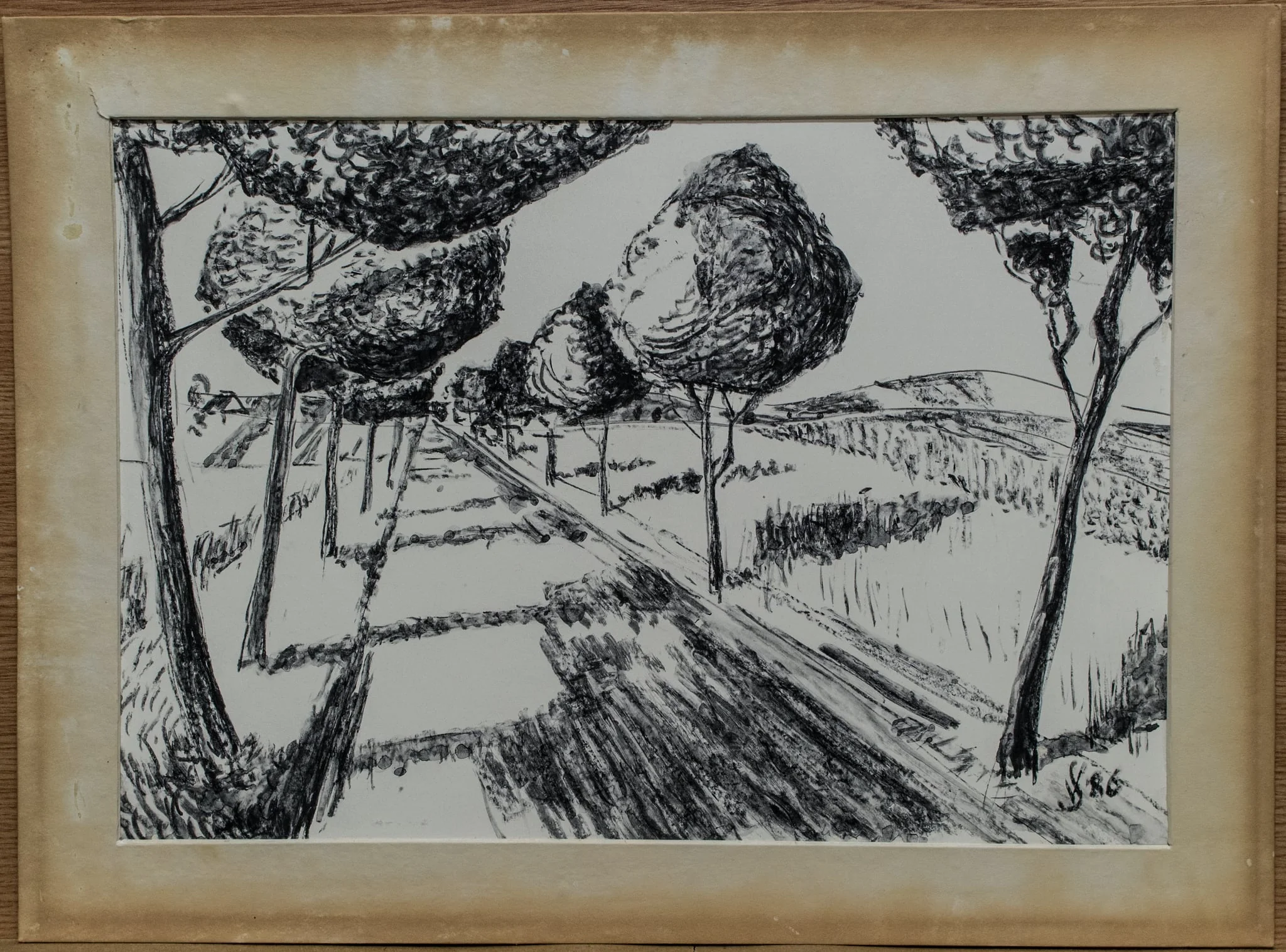 Drum spre Iazurile, by Vladimir Șulschi, 1950