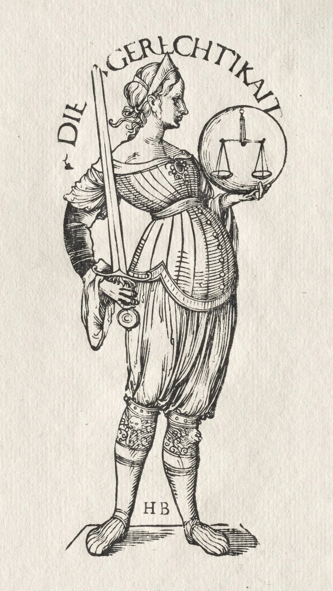 The Seven Virtues:  Justice, by Hans Burgkmair the Elder, 1510