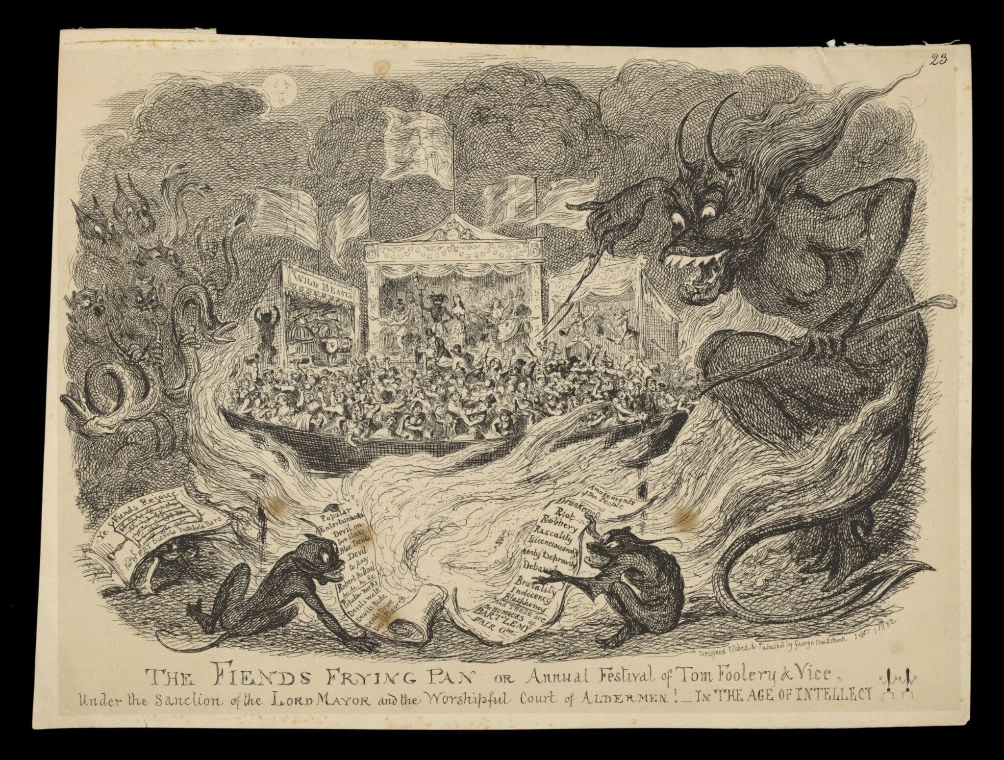 H Beard Print Collection, by George Cruikshank, 1