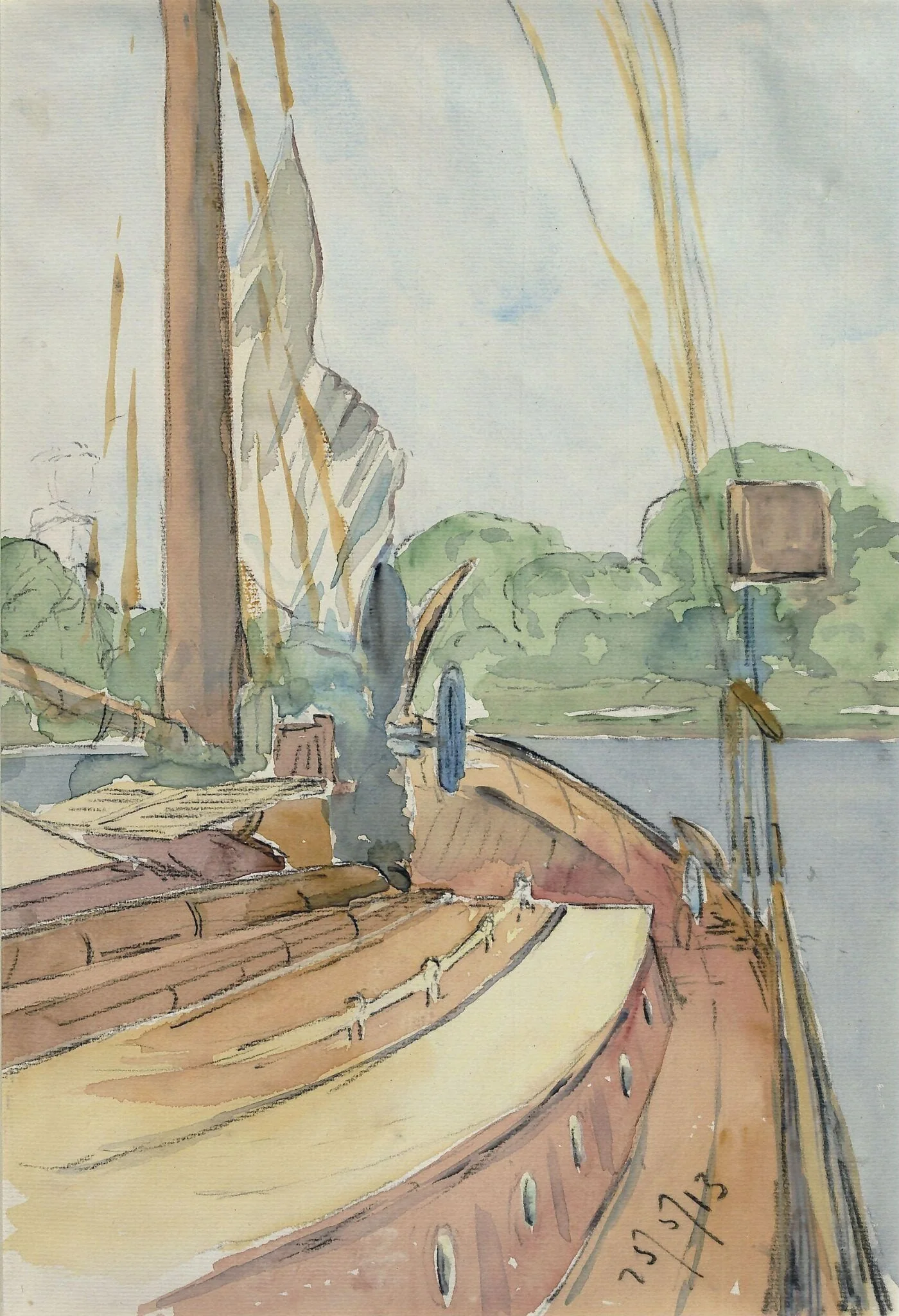 The Deck of a Dutch Yacht