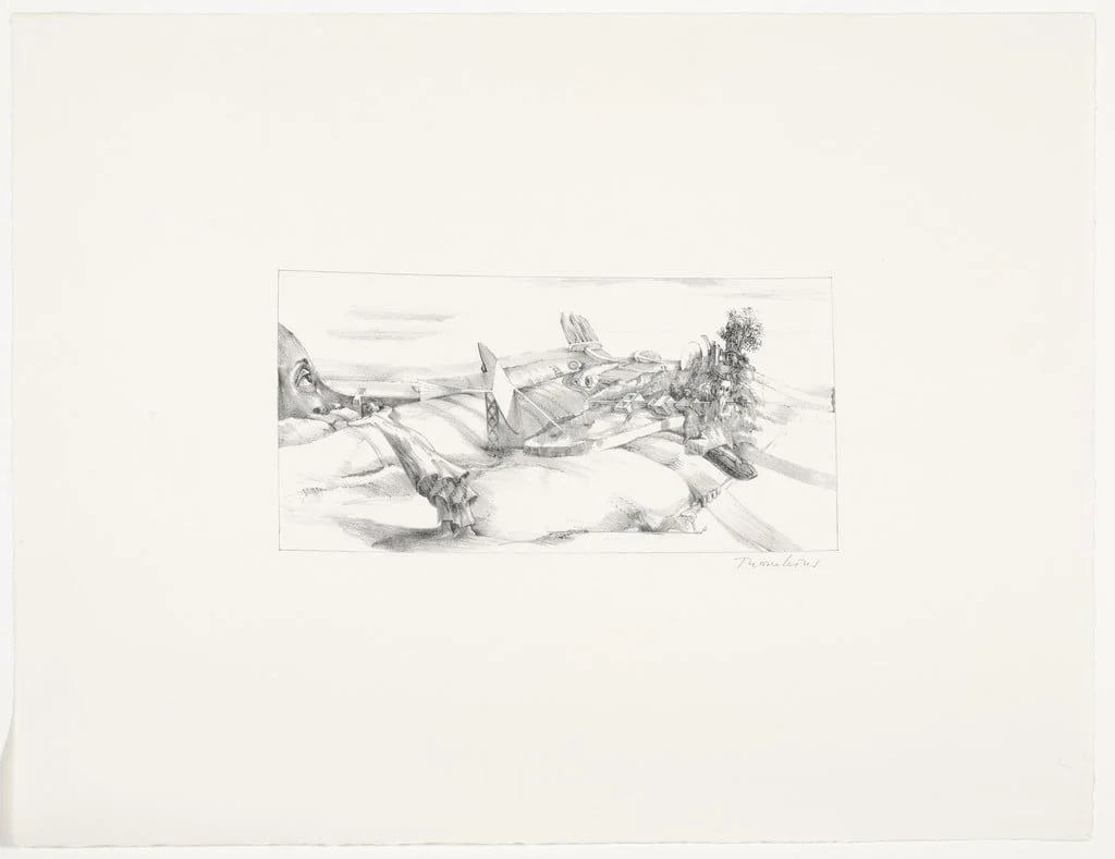 Untitled, by André Thomkins, ink, 1971