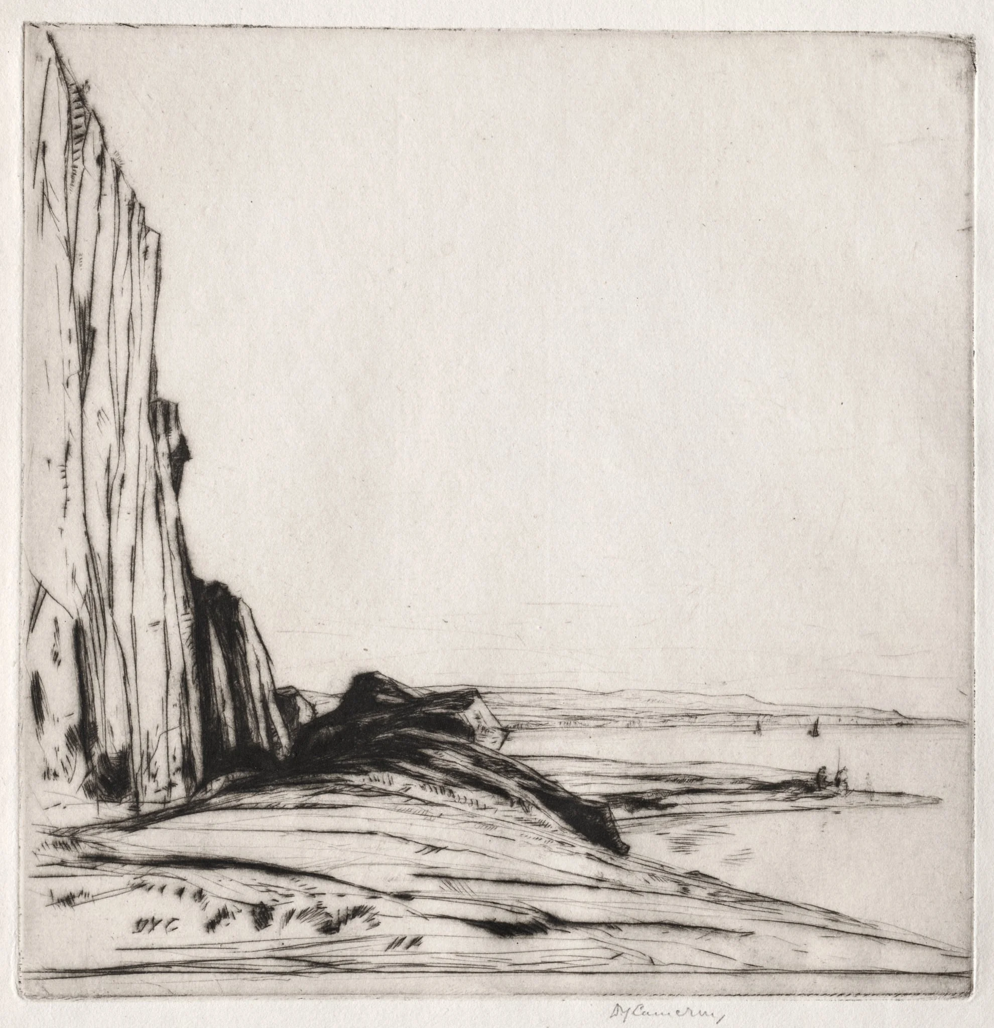 Appin Rocks, by David Young Cameron, 1913