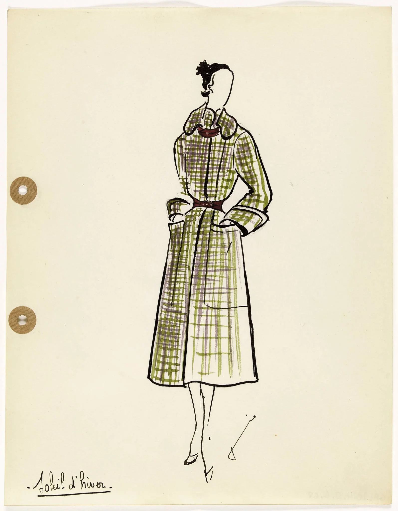 'Soleil d'hiver', by Carven, 1949