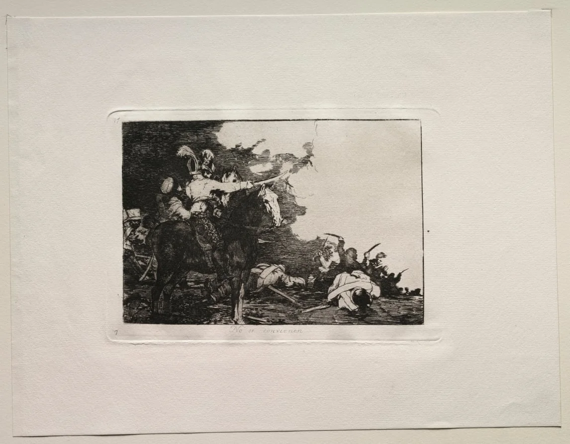 The Horrors of War:  They Do Not Agree, by Francisco Goya, 1815